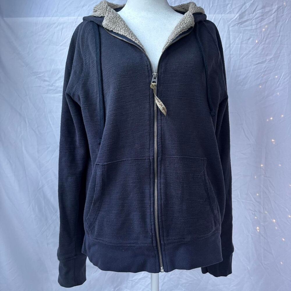 Y2K fur lined zip up jacket